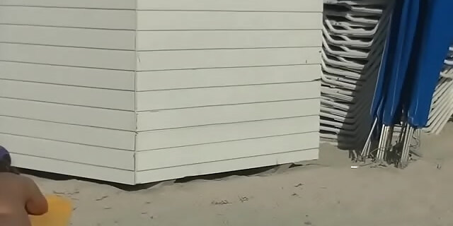 beach,cuckold,exhibitionist,flashing,hairy,husband,outdoor,public,voyeur,wife