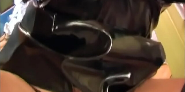 ass,blowjob,brunette,cum,cumshot,deepthroat,doggystyle,dress,fetish,fishnet,foot fetish,latex,licking,natural tits,stockings,teen