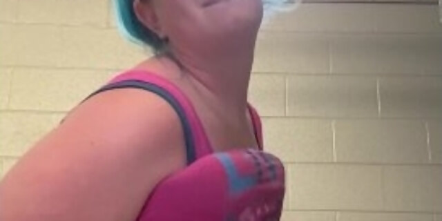 amateur,bathroom,bbw,big ass,big tits,female orgasm,public,solo