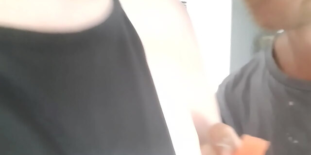 amateur,boobs,brunette,couple,juicy,slut,small tits,tease,teen