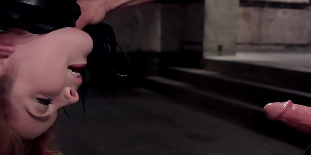 bdsm,bizarre,bondage,fetish,gagging,group,hardcore,redhead,rough,slave,threesome