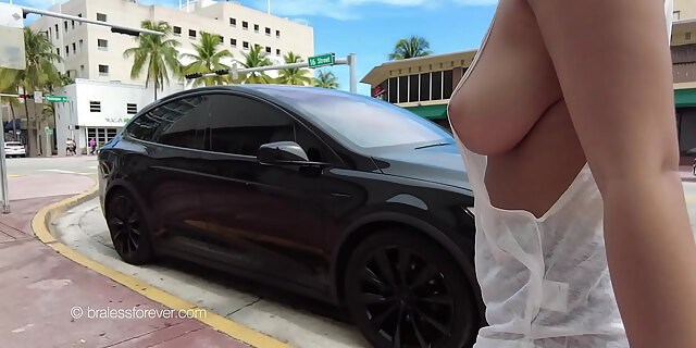 big tits,boobs,flashing,natural tits,nude,outdoor,public,slut,street,voyeur,wife