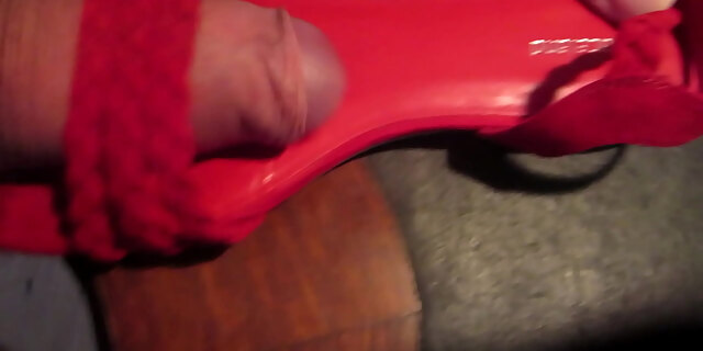 cumshot,masturbation,red,wife