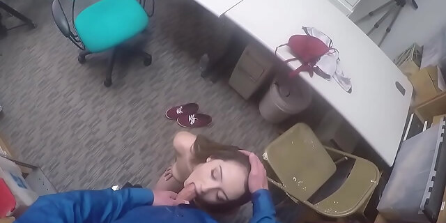 big cock,blowjob,doggystyle,office,petite,police,pov,sex,shaved,swallow,teen