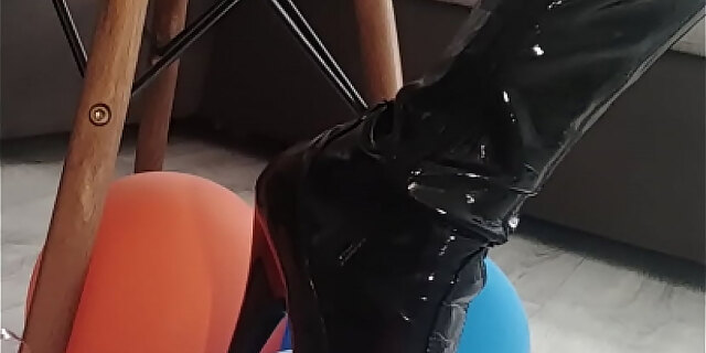 big tits,blonde,latex,stockings