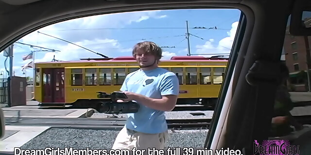 amateur,flashing,natural tits,outdoor,public,shaved pussy