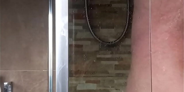 mature,old man,shower